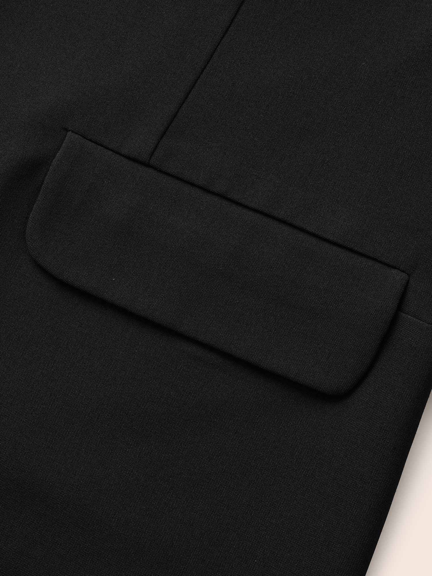 Suit Collar Striped Patchwork Tab Sleeve Blazer Suit Collar Striped Patchwork Tab Sleeve Blazer