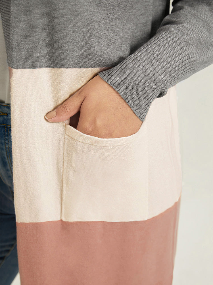 Supersoft Essentials Hooded Contrast Pocket Cardigan Supersoft Essentials Hooded Contrast Pocket Cardigan