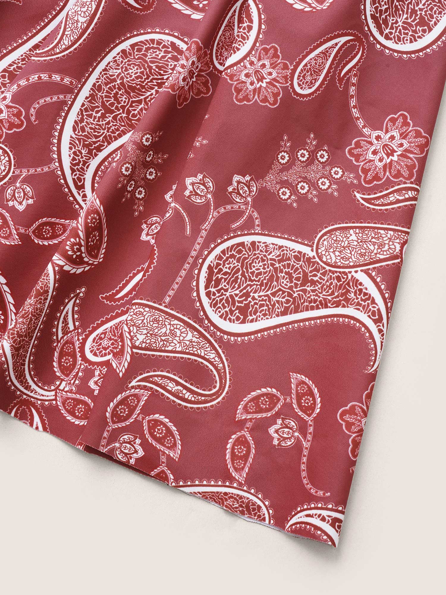 Paisley Print Knotted Wrap Swim Dress Paisley Print Knotted Wrap Swim Dress