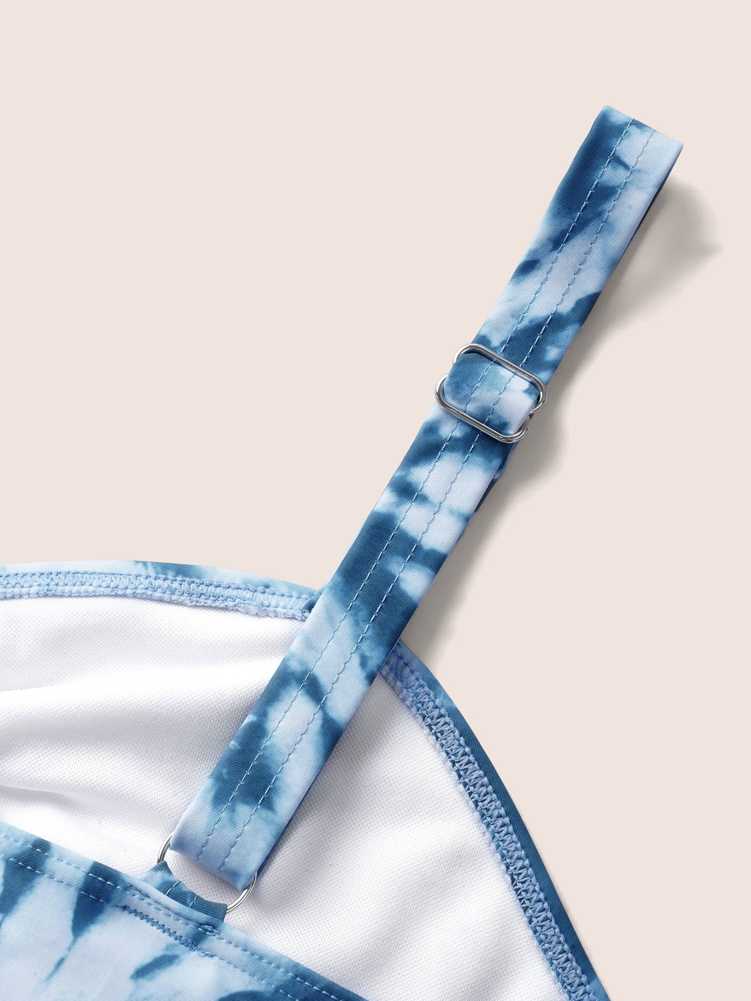 Heart Neckline Tie Dye Ruched Swim Dress Heart Neckline Tie Dye Ruched Swim Dress