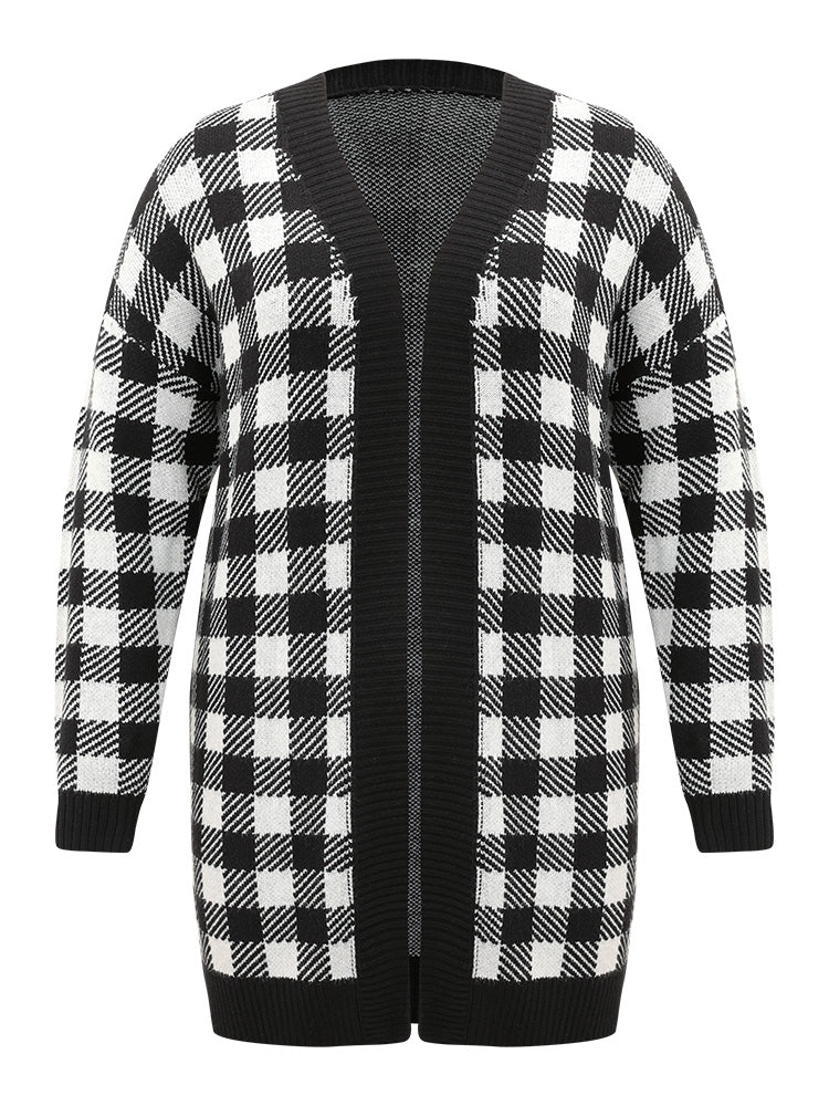 Supersoft Essentials Plaid Elastic Cuffs Cardigan Supersoft Essentials Plaid Elastic Cuffs Cardigan