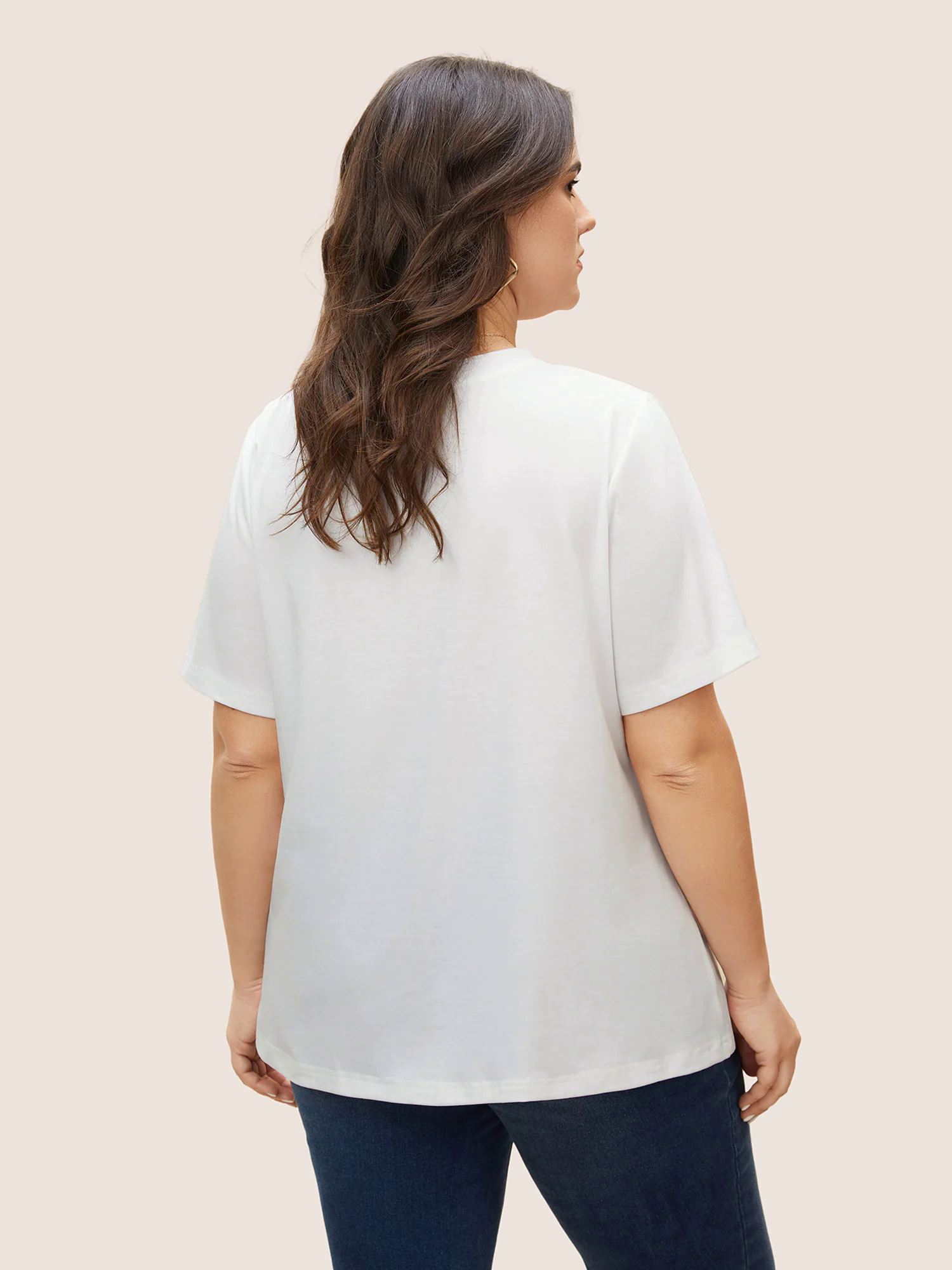 Ombre Letter Print Crew Neck T-shirt Ombre Letter Print Crew Neck T-shirt