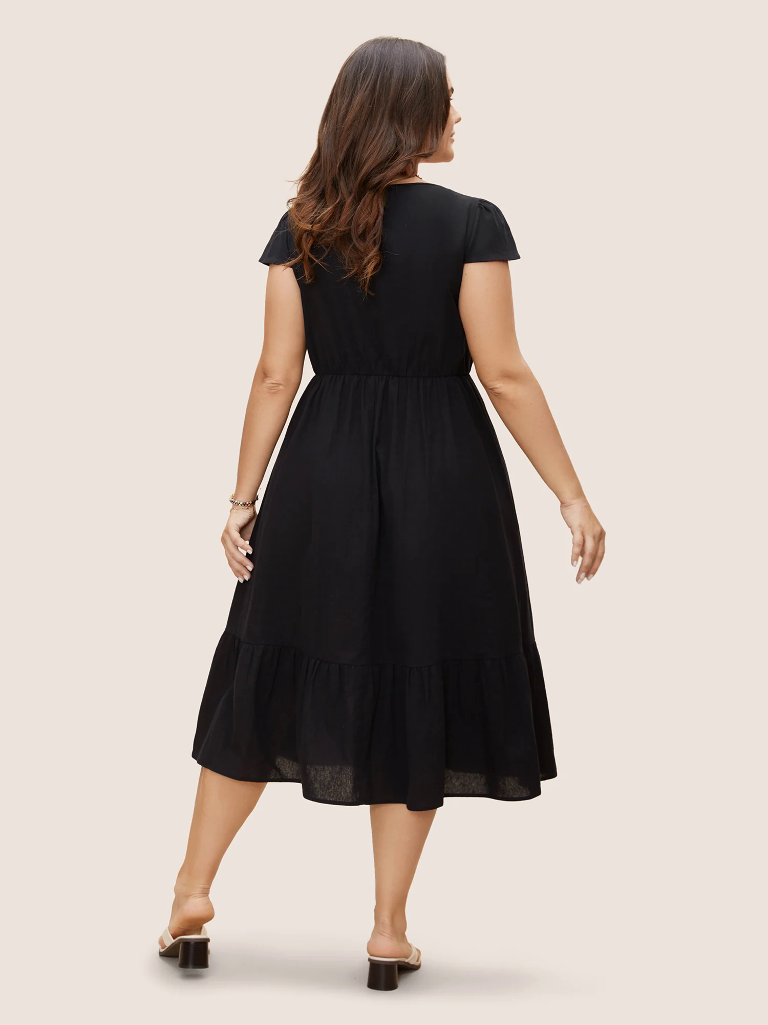 Square Neck Bandana Print Cap Sleeve Dress Square Neck Bandana Print Cap Sleeve Dress