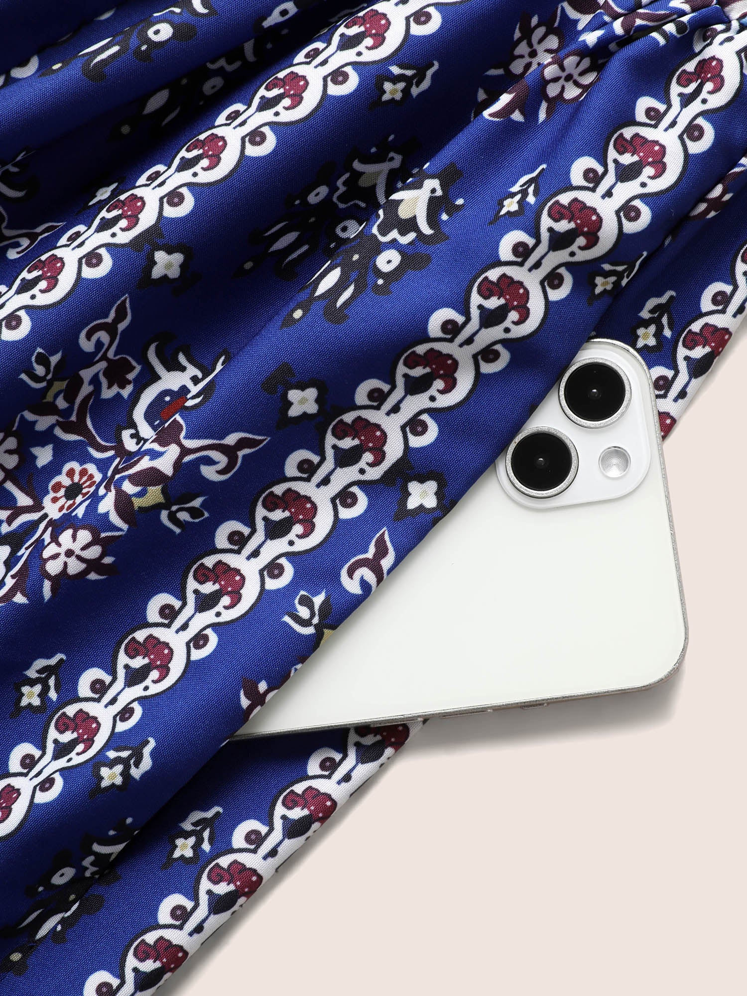 Bandana Print Wrap Gathered Maxi Dress Bandana Print Wrap Gathered Maxi Dress