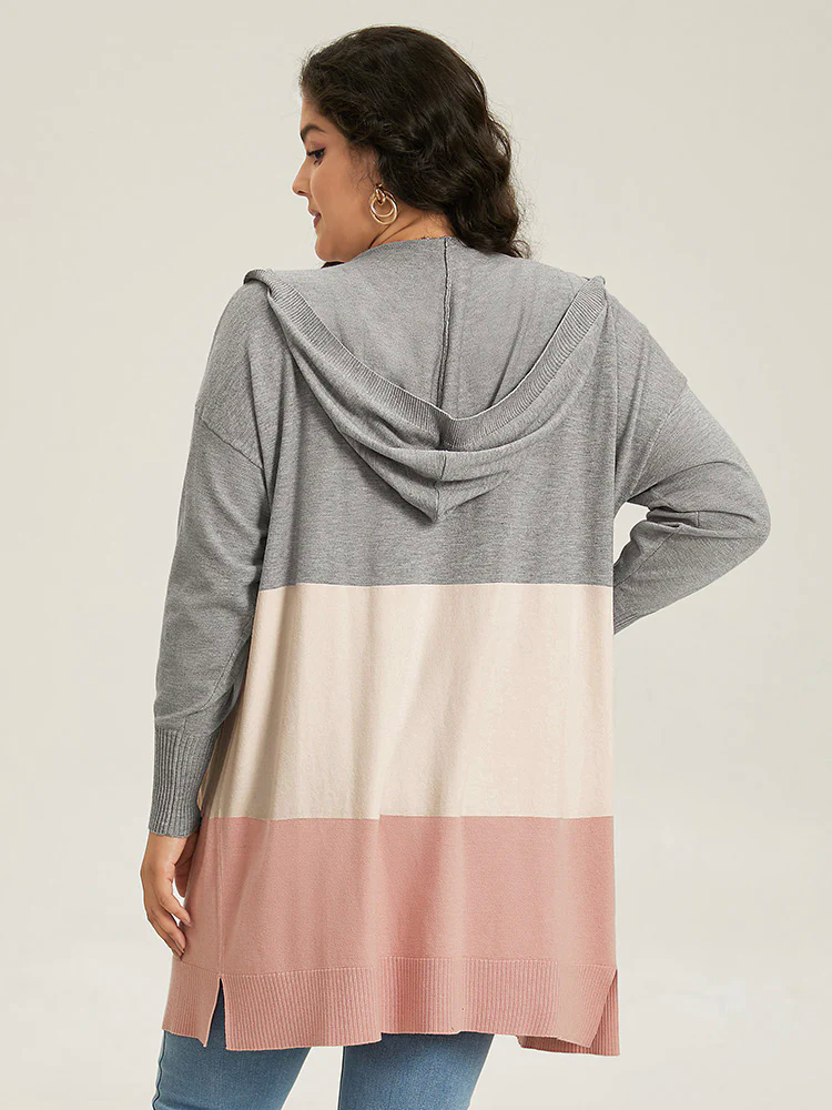 Supersoft Essentials Hooded Contrast Pocket Cardigan Supersoft Essentials Hooded Contrast Pocket Cardigan