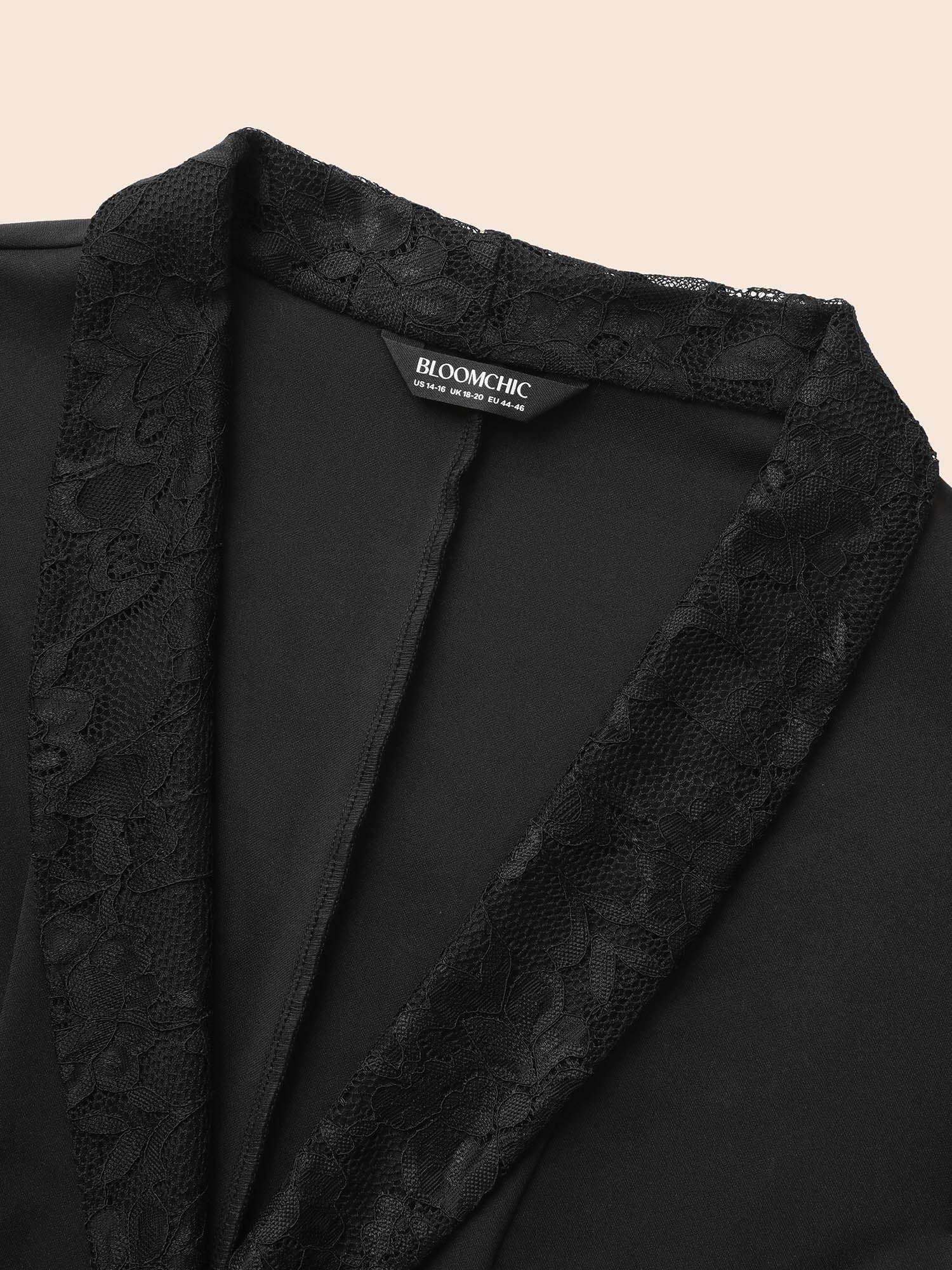 Suit Collar Lace Patchwork Blazer Suit Collar Lace Patchwork Blazer