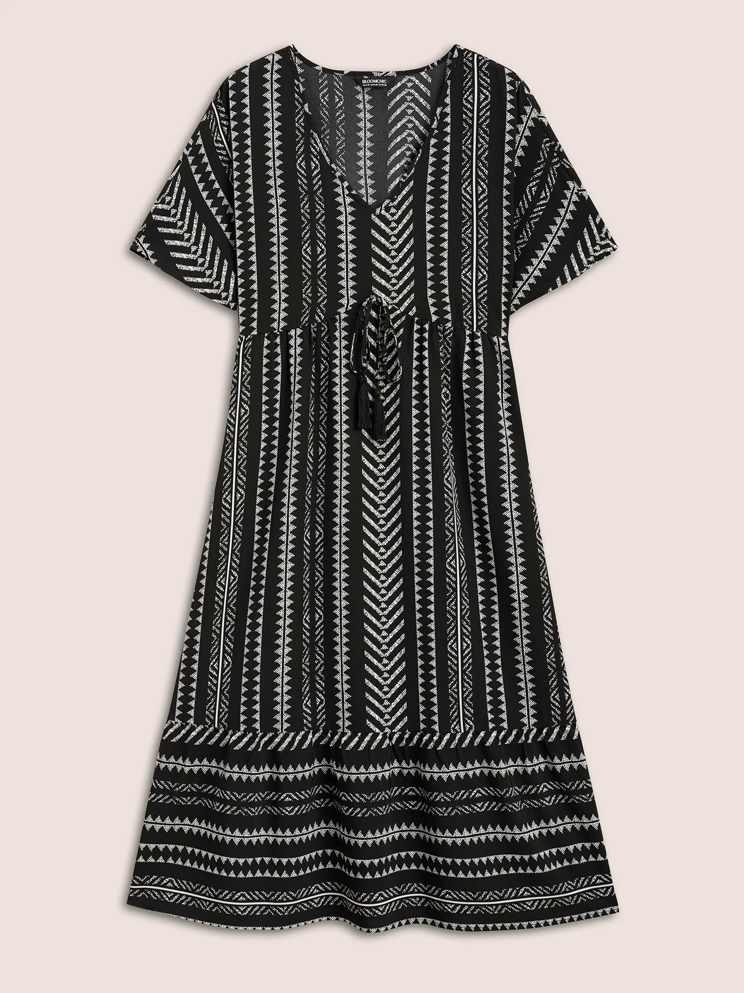 Bandana Striped Dolman Sleeve Midi Dress Bandana Striped Dolman Sleeve Midi Dress