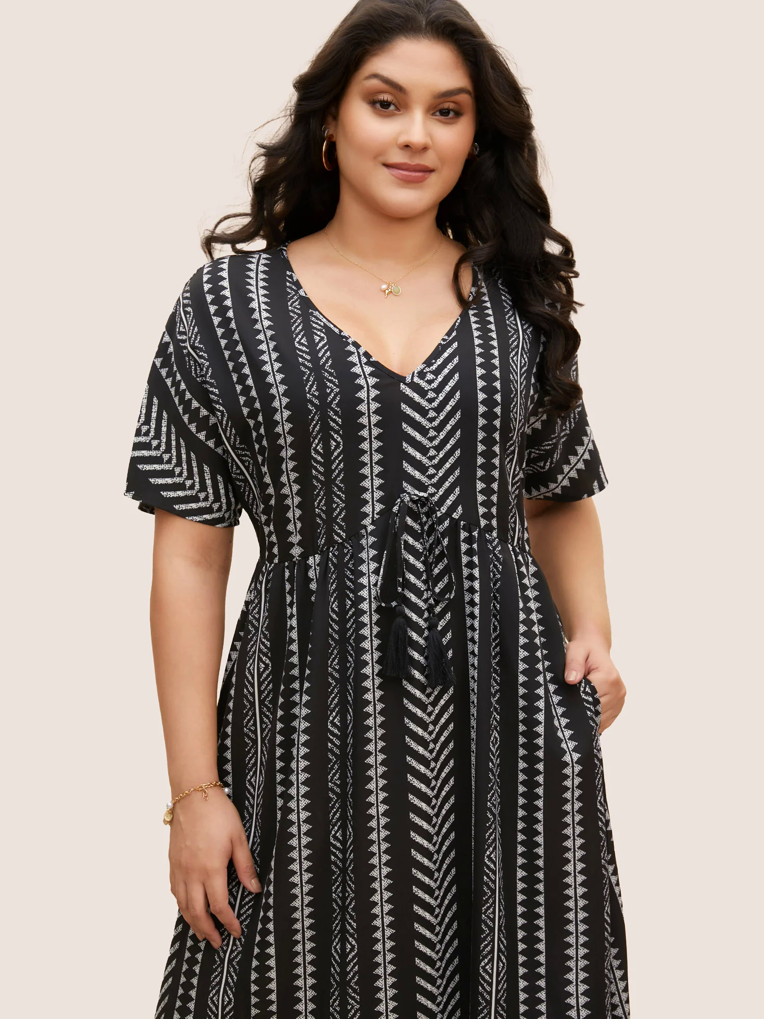 Bandana Striped Dolman Sleeve Midi Dress Bandana Striped Dolman Sleeve Midi Dress