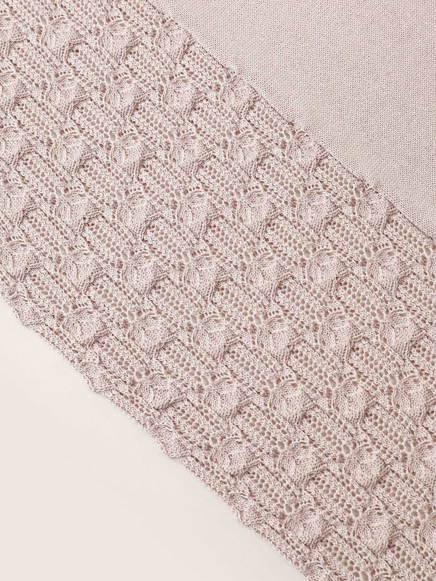 Plain Lapel Collar Pointelle Knit Backless Cardigan Plain Lapel Collar Pointelle Knit Backless Cardigan