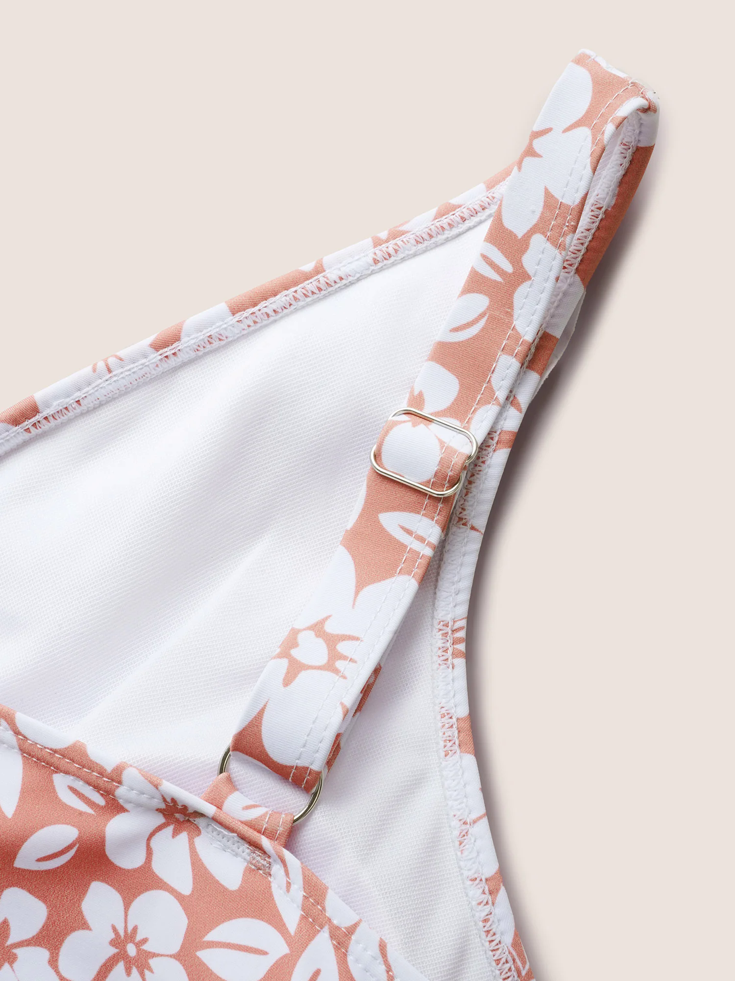 Floral Tie Knot Patchwork Ruffles Swim Dress Floral Tie Knot Patchwork Ruffles Swim Dress