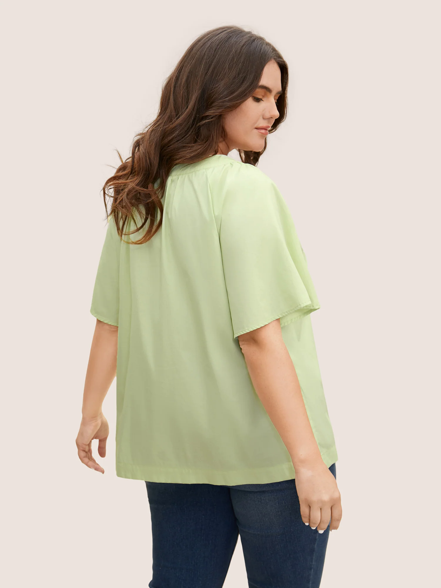 Ruffle Sleeve Ruffle Sleeve Pleated Blouse Ruffle Sleeve Ruffle Sleeve Pleated Blouse