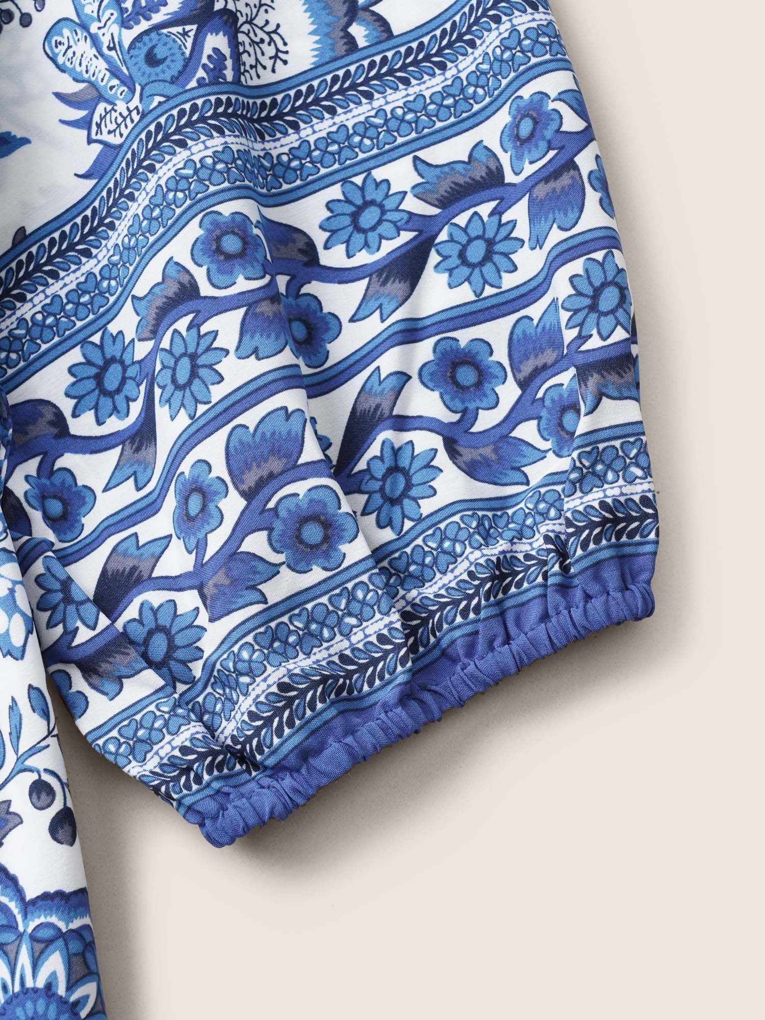 Bandana Print Surplice Neck Lantern Sleeve Pocket Belted Midi Dress Bandana Print Surplice Neck Lantern Sleeve Pocket Belted Midi Dress