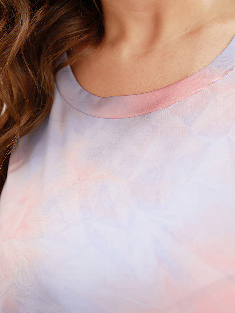 Tie Dye Round Neck Half Sleeve T-shirt Tie Dye Round Neck Half Sleeve T-shirt