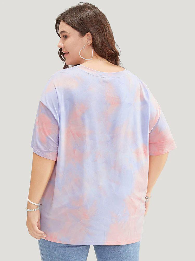 Tie Dye Round Neck Half Sleeve T-shirt Tie Dye Round Neck Half Sleeve T-shirt