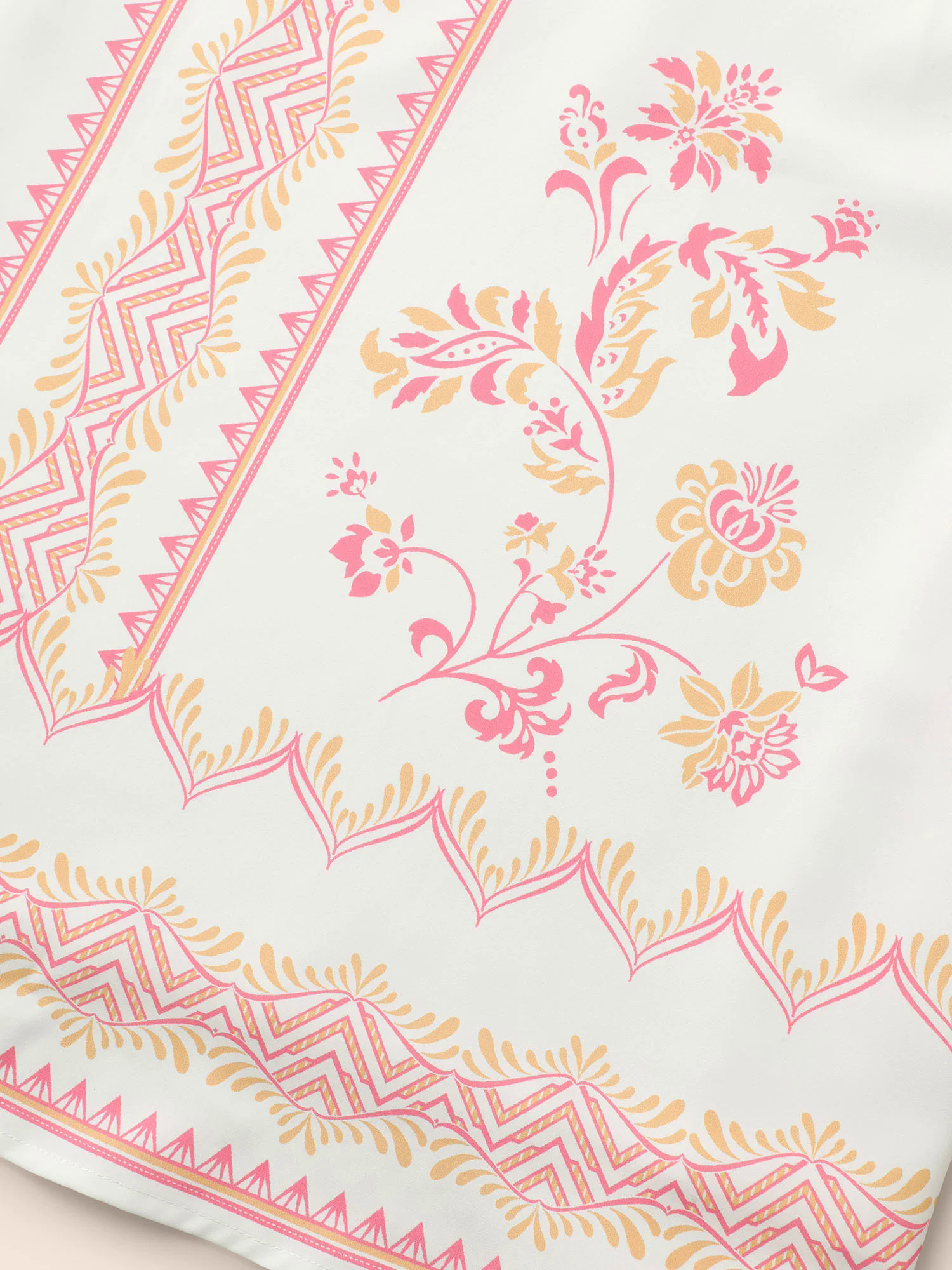 Bandana Notched Collar Lantern Sleeve Dress Bandana Notched Collar Lantern Sleeve Dress