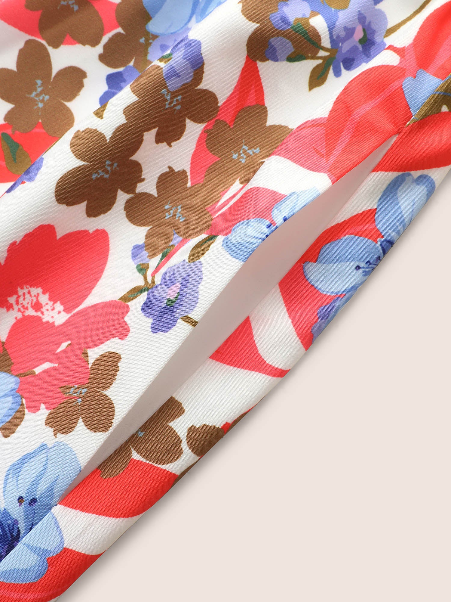 Floral Print Shirred Cami Midi Dress Floral Print Shirred Cami Midi Dress