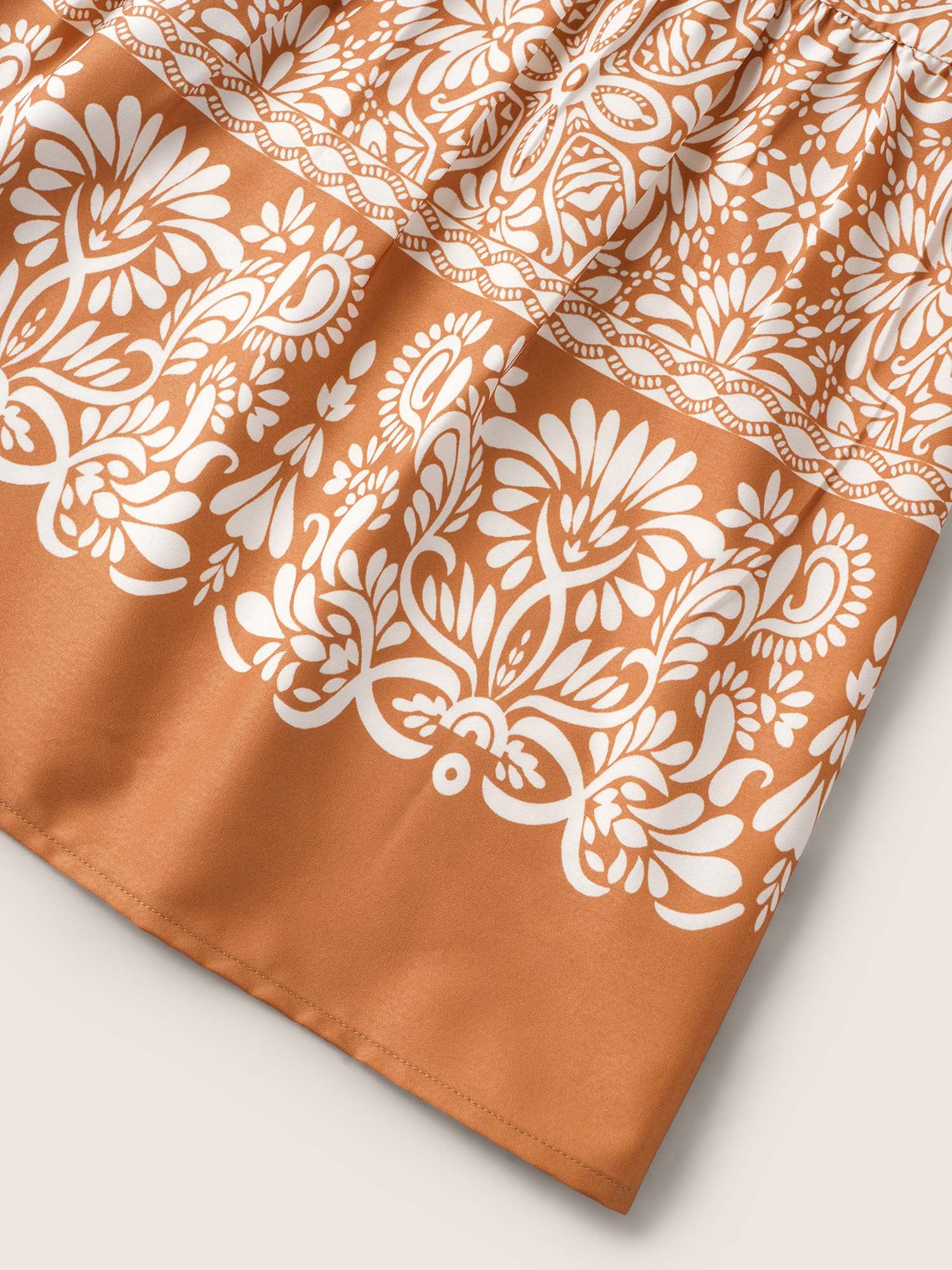 V Neck Bandana Dolman Sleeve Midi Dress