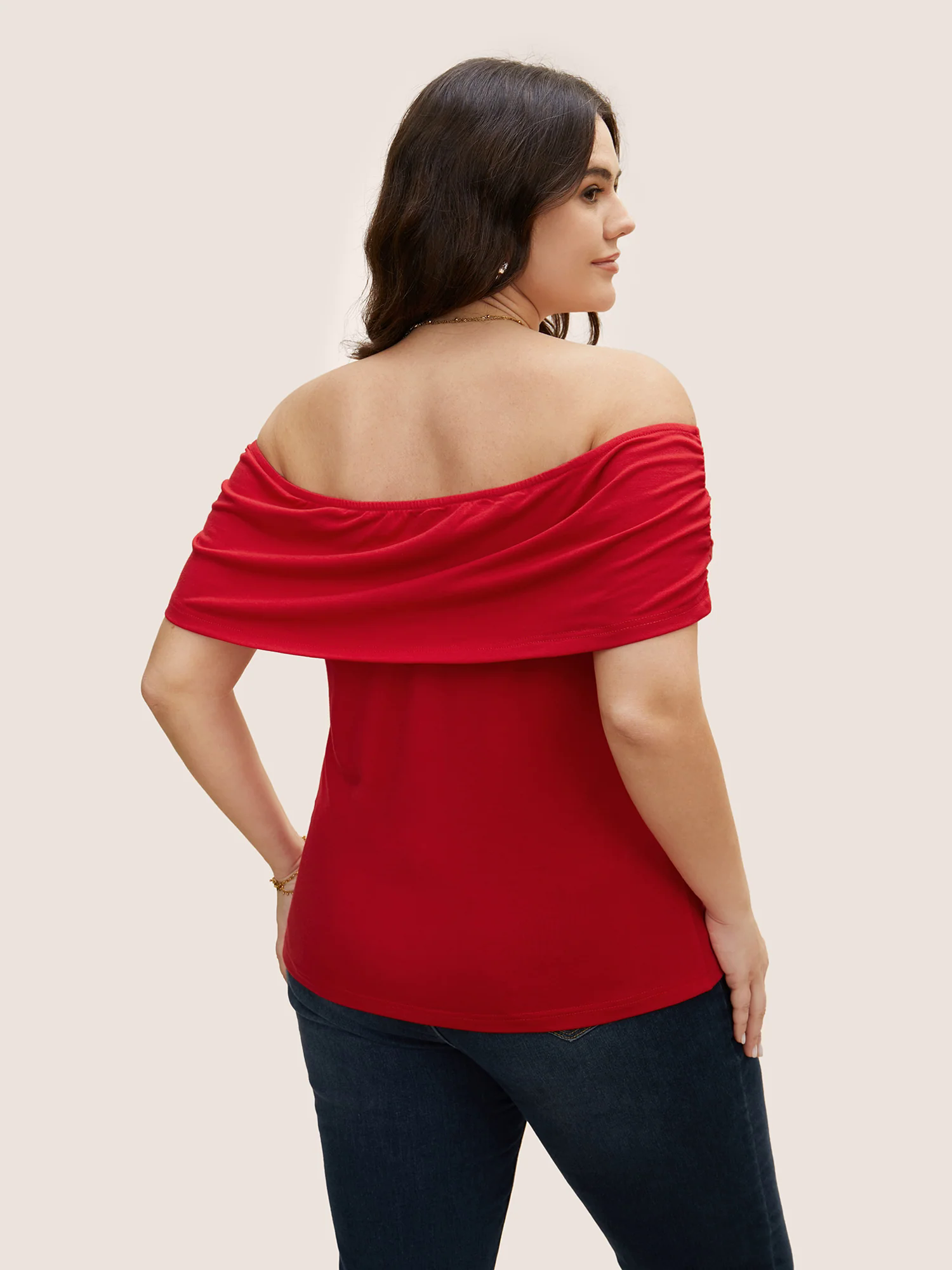 Supersoft Essentials One Shoulder Neck Gathered T-shirt Supersoft Essentials One Shoulder Neck Gathered T-shirt