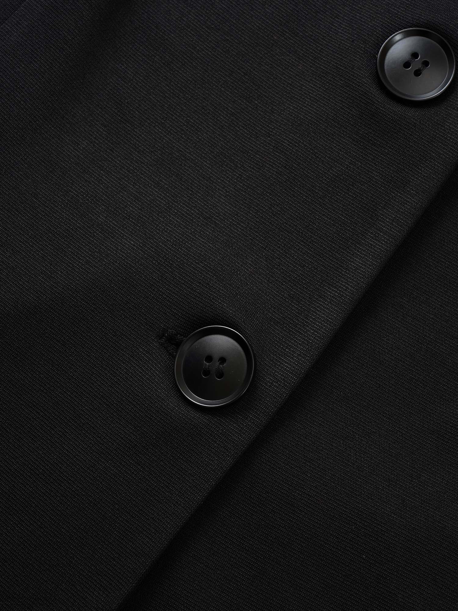 Very Stretchy Plain Bowknot Ties Sleeve Button Up Blazer Very Stretchy Plain Bowknot Ties Sleeve Button Up Blazer