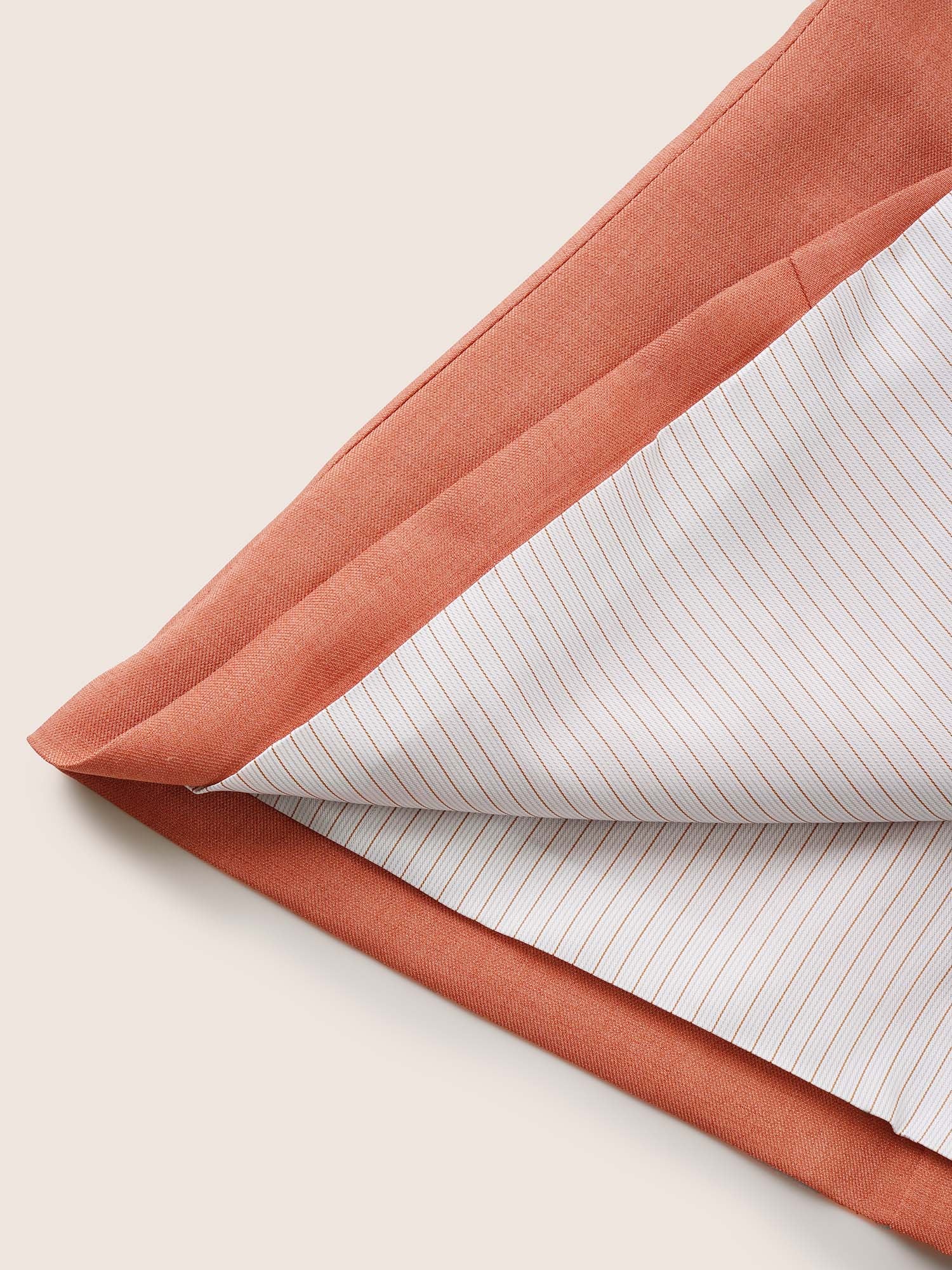 Suit Collar Plain Striped Lined Blazer Suit Collar Plain Striped Lined Blazer